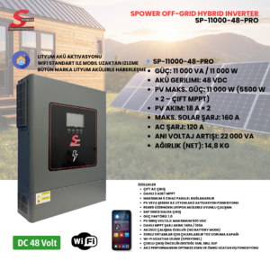 Spower SP-11000-PRO 11 kW MPPT Off-Grid İnverter