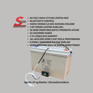 Spower Energy 60V 20AH Lifepo4 Akü
