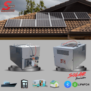 Spower Energy Solar Hibrit Jeneratör Sg-1.6 280AH 12280 (1600 Watt)