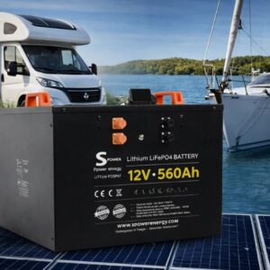 Spower 12V 560AH Lityum Lifepo4 Bluetooth Engelli Aracı Aküsü