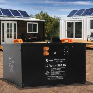 Spower 12V 560AH Lityum Lifepo4 Bluetooth Bağ Evi ve Tiny House Aküsü